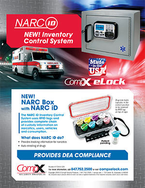 Download the eLock NARC iD inventory control system sheet - Featuring CompX eLock, an access control device with audit trail for EMS vehicles
