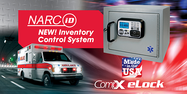 NEW! CompX NARC iD Inventory Control System - Featuring CompX eLock, an access control device with audit trail for EMS vehicles